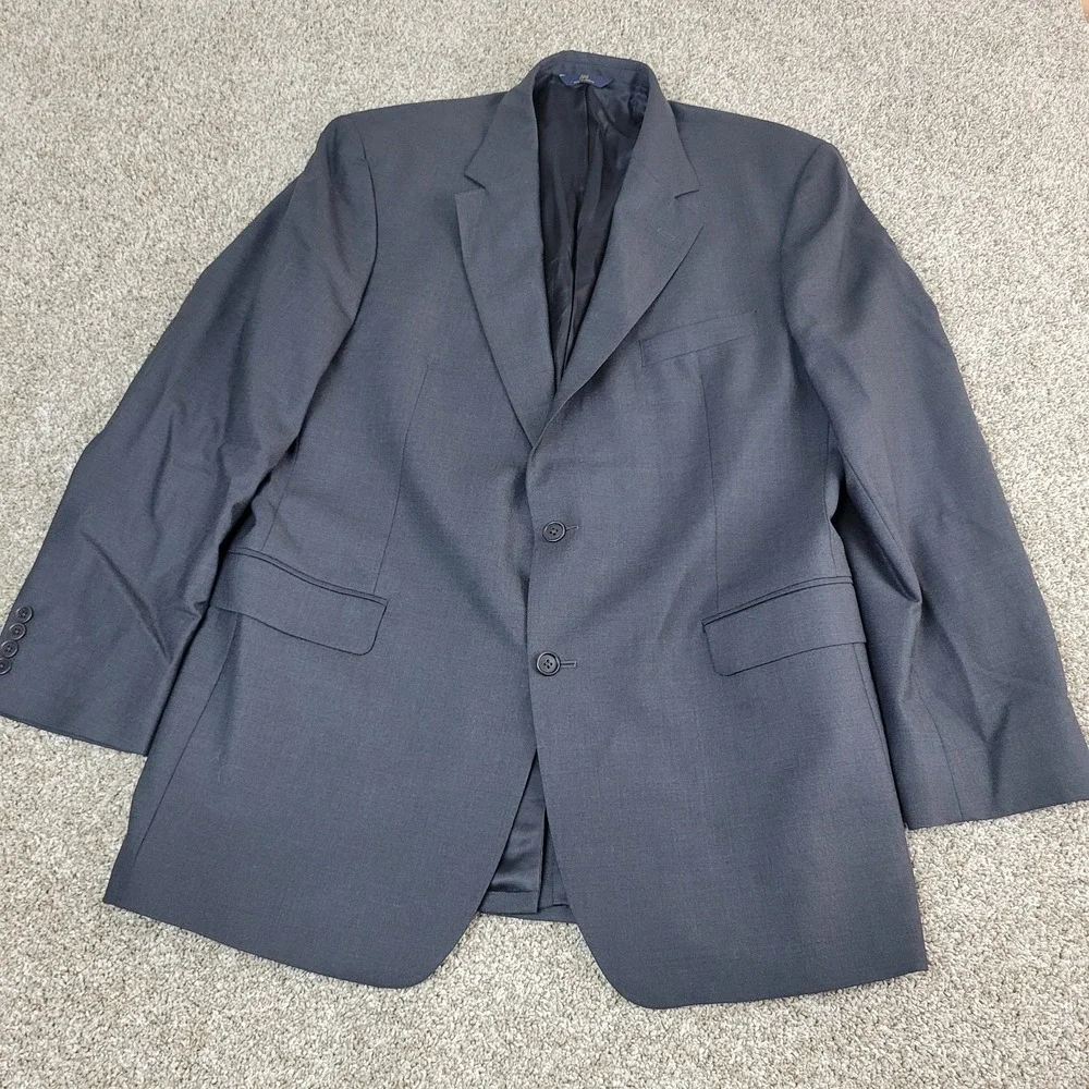 Brooks Brothers Stretch‎ 346 Mens 45 Large Black Blazer 97% Wool 3% Spandex